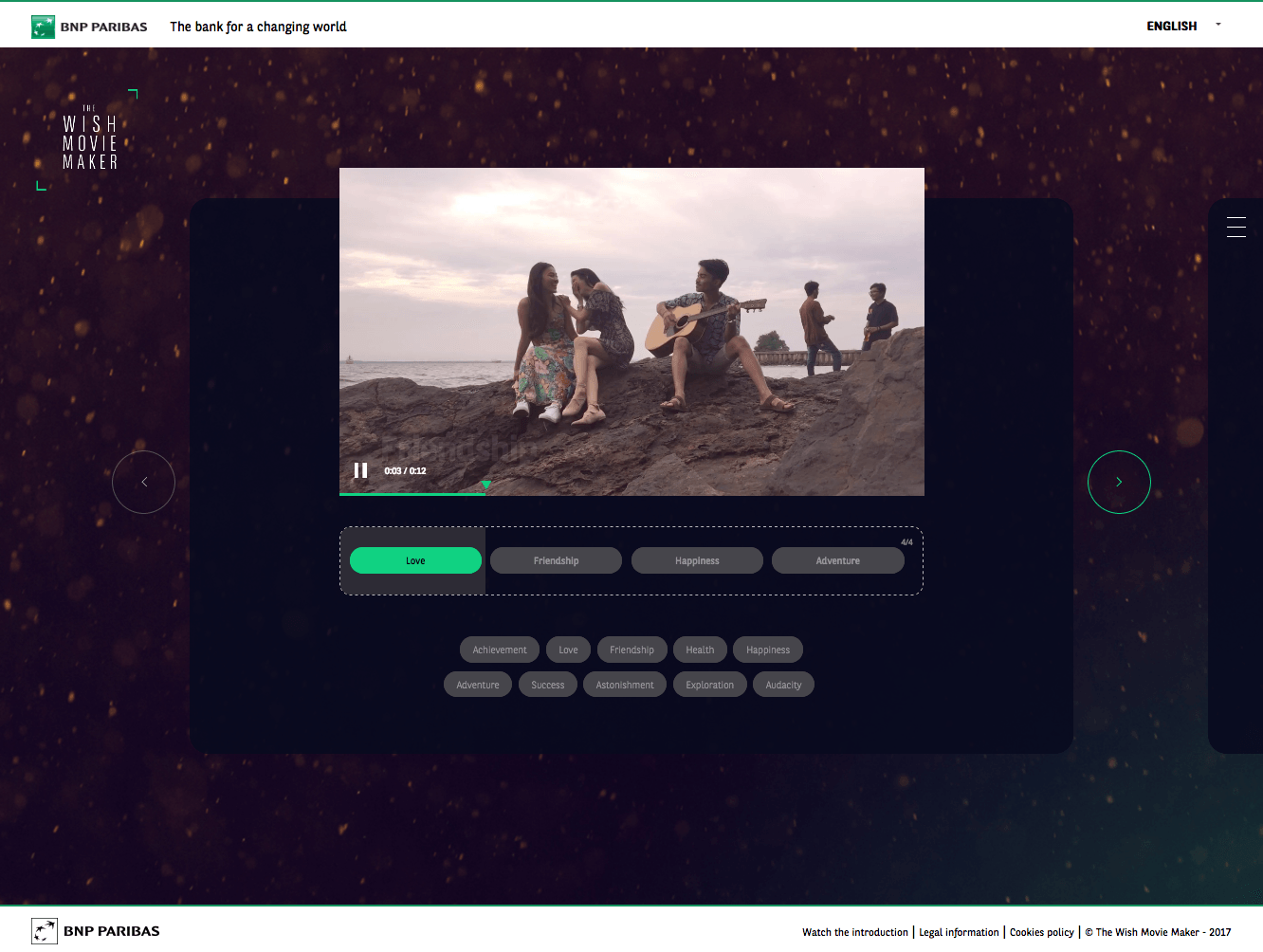 The Wish Movie Maker - BNP Paribas - 2017